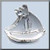 Sailboat Matte Crystal / Mill Hill / 12303