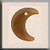 Small Crescent Moon Matte Light Topaz / Mill Hill / 12185