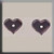 Very Petite Flat Heart Matte Amethyst / Mill Hill / 12236