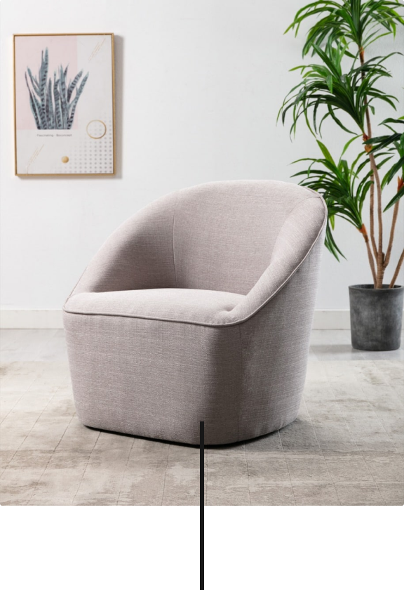 Modern Barrel Swivel Chair Wovenbyrd