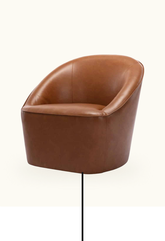 Modern Barrel Swivel Chair Wovenbyrd