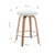 Cream Boucle Performance Fabric, Oak Wood