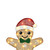 Holiday Time Set of 2 Light-Up Gingerbread Couple in Mugs Family Christmas Decoration