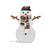 Holiday Time Set of 2 Light-Up Snow Couple Family Christmas Decoration
