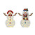 Holiday Time Set of 2 Light-Up Snow Couple Family Christmas Decoration