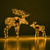 Holiday Time Set of 2 Light-Up Elk Family Christmas Decoration