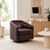 Pebble Charcoal Faux Leather