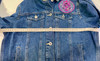 Denim Jacket with pink glitter stones