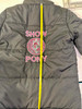 Puffer Jacket size 10 with pink and silver
