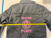 Puffer Jacket size 10 with pink and silver