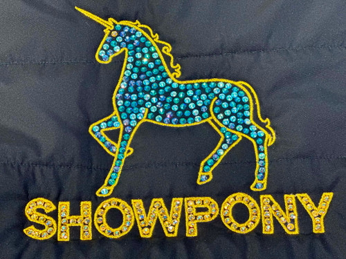Showpony Vest with blue Unicorn size 12