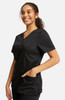 Cherokee Workwear Women's Mock Wrap Solid Scrub Top