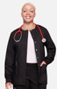 Cherokee Workwear Women's Snap Front Solid Scrub Jacket