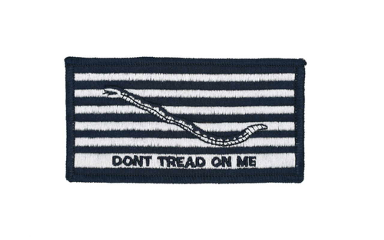 2POC Navy Don't Tread on Me Embroidered Flag Shoulder Patch