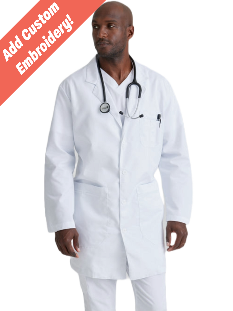 Scrub Embroidered Nurse Lab Coat Barco Noah 5-Pocket 37