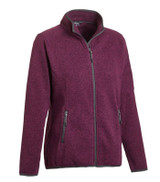 Landway Ladies Ashton Sweater-Knit Fleece Jacket