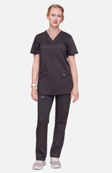 Cherokee Workwear Women's V-Neck Solid Scrub Top