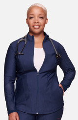 Cherokee Workwear Women's Zip Front Scrub Jacket