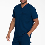 Dickies Men's Balance V-Neck Solid Scrub Top