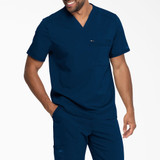 Dickies Men's Balance V-Neck Solid Scrub Top