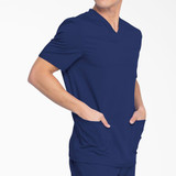 Dickie's Men's Balance V-Neck Scrub Top with Patch Pockets