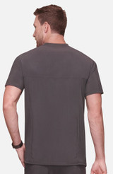 Cherokee Workwear Infinity Men's V-Neck Knit Panel 1 Pocket Solid Scrub Top