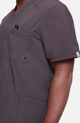 Cherokee Workwear Infinity Men's V-Neck Solid Scrub 3 Pocket Top
