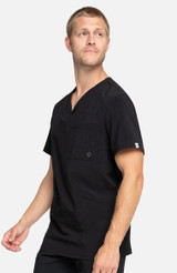 Cherokee Workwear Infinity Men's V-Neck Solid Scrub 3 Pocket Top