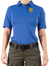 El Cerrito PD Volunteer First Tactical Women's Performance Short Sleeve Polo