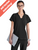 Barco Women's Black Sway 1-Pocket Banded V-Neck CiCLO Scrub Top Barco Women's Black Sway 1-Pocket Banded V-Neck CiCLO Scrub Top