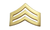 Hero's Pride SGT Chevron, 2 Posts & Clutch Backs, Pairs, Regular-1" Wide