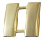 Hero's Pride Captain, Smooth, Pin & Safety Catch, Pairs, Regular-1" High