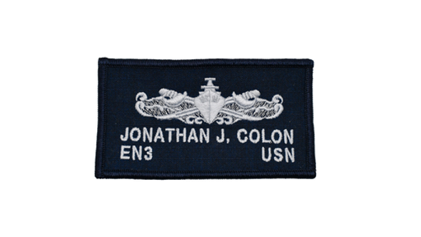 2POC Navy Custom Nametag Patch