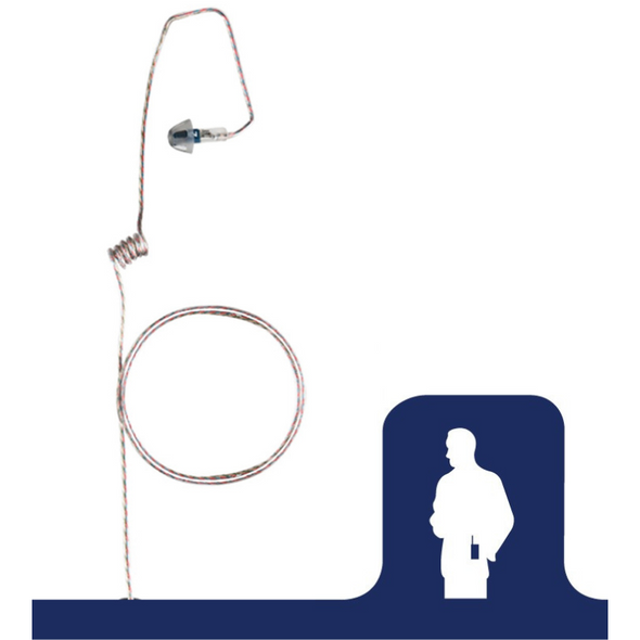 Ear Phone Connection Whisper Lightweight Cover Listen only Earpiece