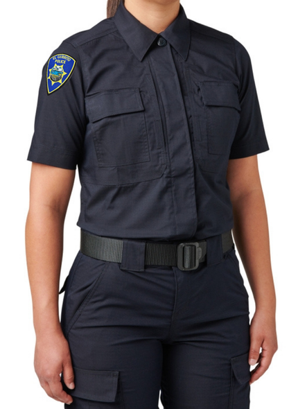 El Cerrito PD 5.11 Tactical Women's Flex-Tac TDU Ripstop Short Sleeve Shirt