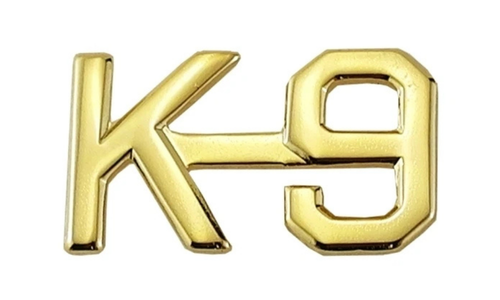 Hero's Pride K-9 Die Struck Letters, 2 Posts & Clutch Backs, Pairs, 3/8" High