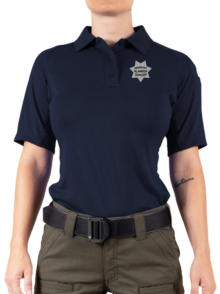 Alameda PD First Tactical Women's Performance Short Sleeve Polo