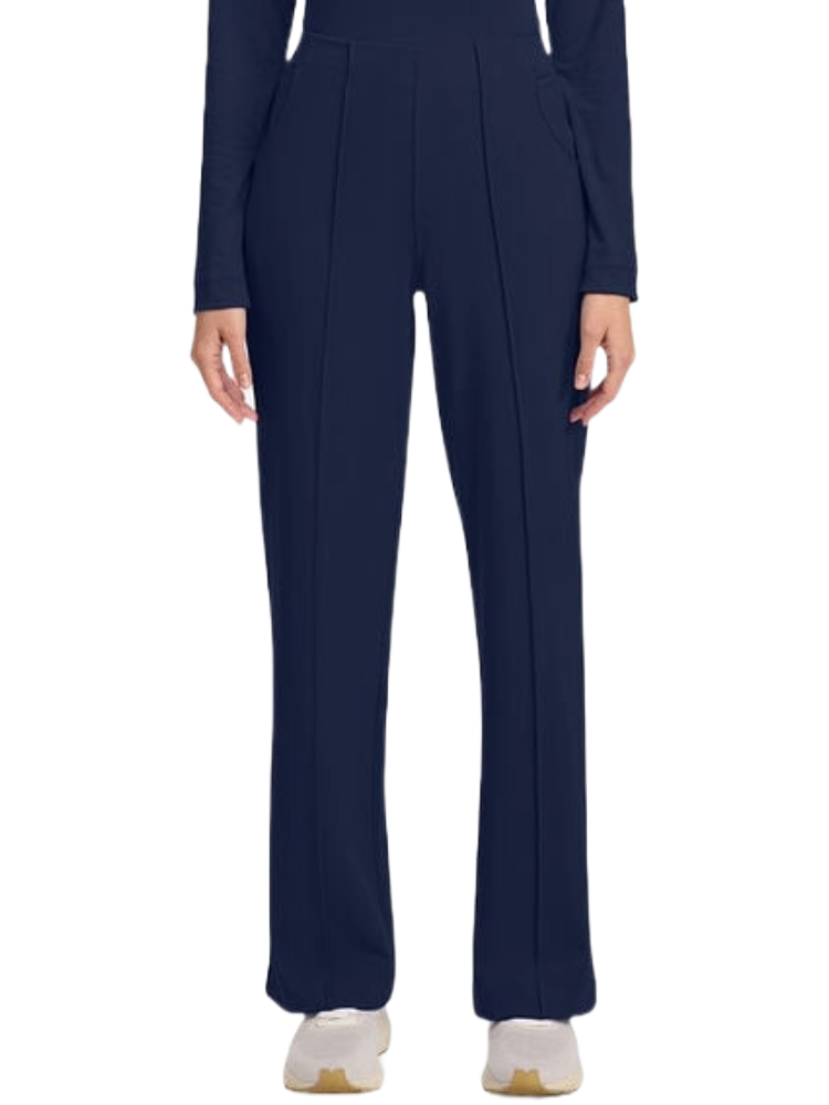 Cherokee Achieve Women's Wine Pull-on Straight Leg Scrub Pants