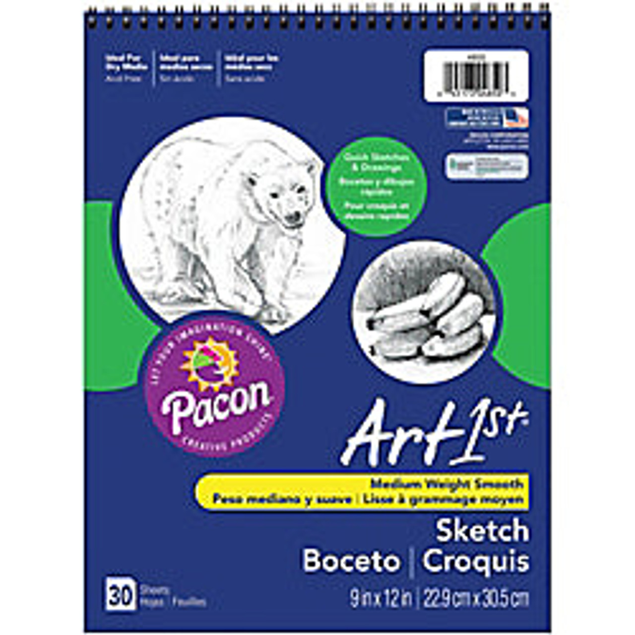 12 PC Bulk Sketch Pad Drawing Books Sketchbooks Side Spiral Bound Paper 8.5x11