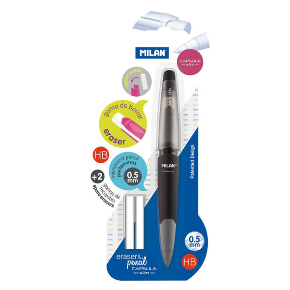 ERASER & PENCIL CAPSULE SLIM 0.5MM