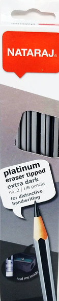 LAPIZ PLATINUM RUBBER TIPPED EXTRA DARK #2/HB