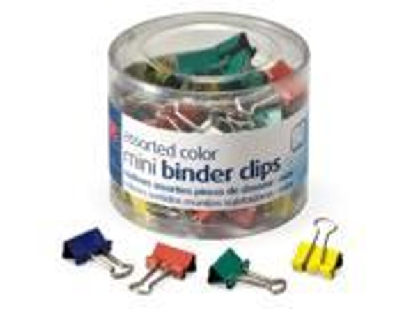 BINDER CLIPS MINI ASSORTED COLOR PQ.60