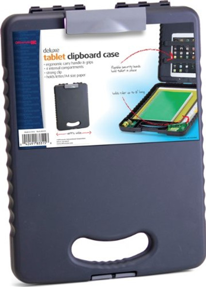 DELUXE TABLET CLIPBOARD CASE CHARCOAL