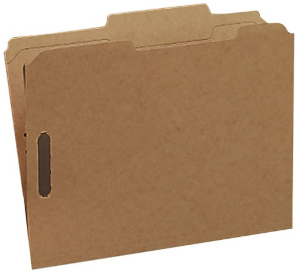 FOLDER KRAFT 1/3 LETTER 2 FASTENER BOX/50