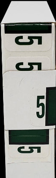 LATERAL FOLDERS NUMBERS #5 DARK GREEN BOX/500