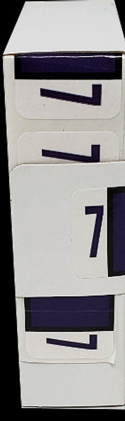 LATERAL FOLDERS NUMBERS #7 NAVY BLUE BOX/500