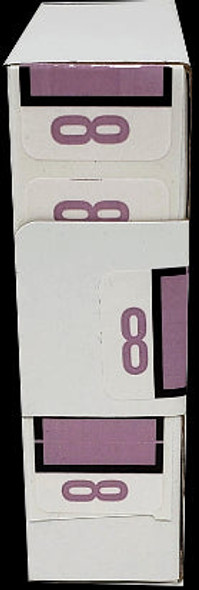 LATERAL FOLDERS NUMBERS #8 PURPLE BOX/500