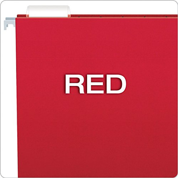 HANGING FOLDER LETTER RED BOX/25