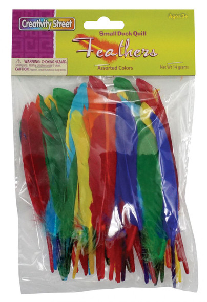 CREATIVITY STREET FEATHERS DUCK QUILLS ASSORTED