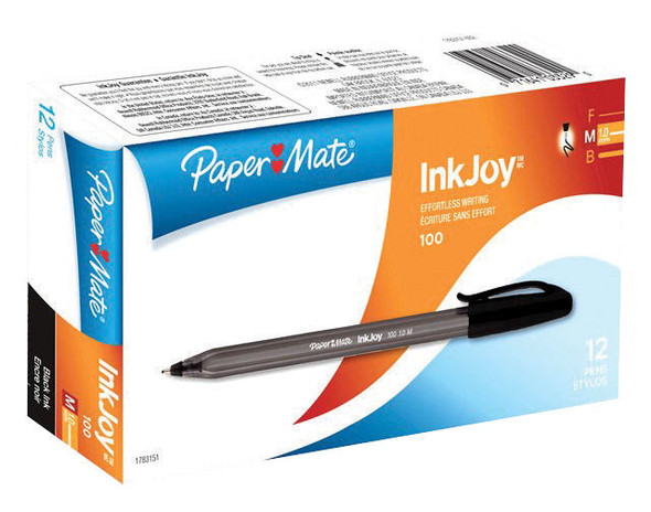 INKJOY 100 MEDIUM 1.0MM BLACK CJ.12